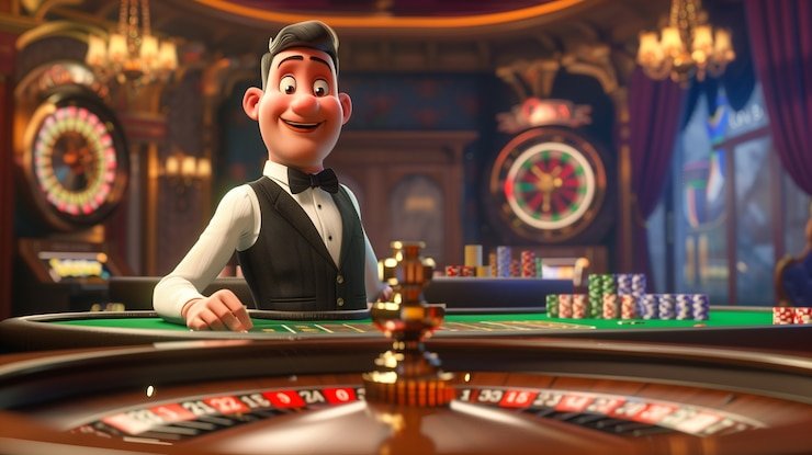 HD live poker table on terong mobile app showing dealer, cards, and player seats